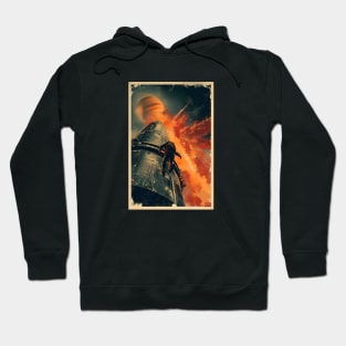 Explosion near Jupiter - Vintage Poster Style - Sci-Fi Hoodie